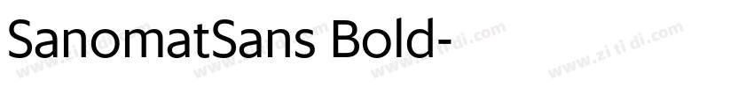 SanomatSans Bold字体转换